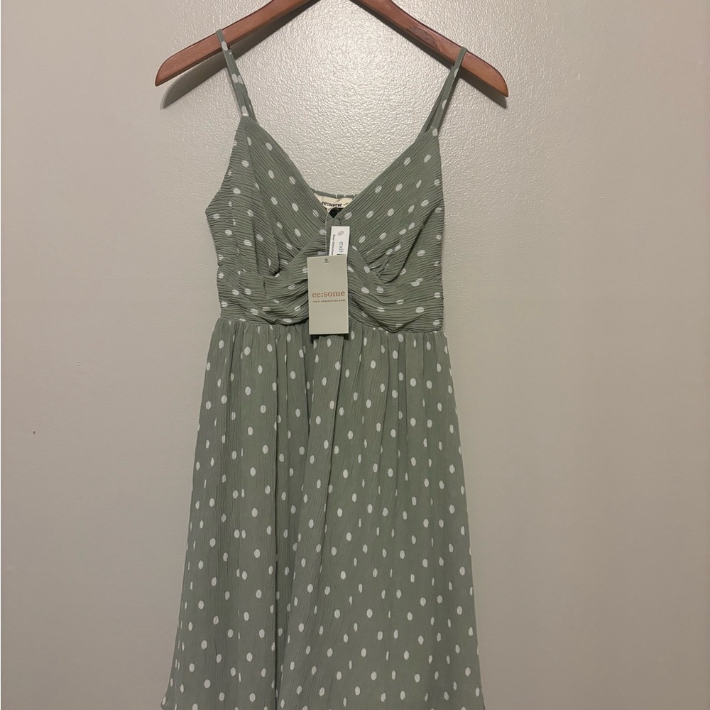 Green Polka Dot Dress